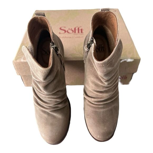 Sofft Brookdale Light Grey Ankle Boots Women’s Size 7 NIB - Picture 3 of 12